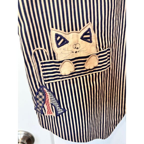 Vintage Hanes Beefy Patriotic Print Patchwork Reversible Shirt Vest Set L/M cat - Picture 14 of 16